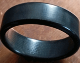 Narrow Uni Carbon Fiber Ring - Polished